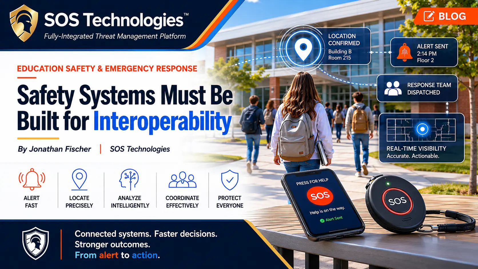 Connected safety systems and emergency response interoperability