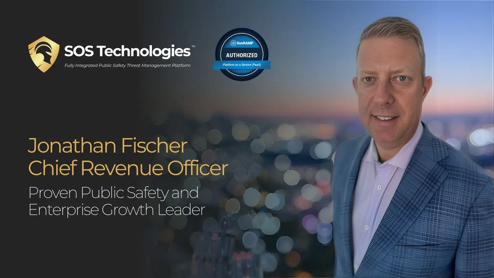 SOS Technologies Names Proven Public Safety and Enterprise Growth Leader Jonathan Fischer as Chief Revenue Officer article graphic