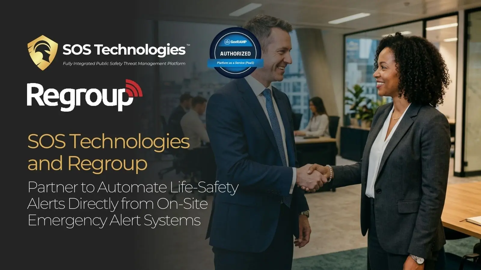 SOS Technologies and Regroup Partner to Automate Life-Safety Alerts Directly from On-Site Emergency Alert Systems article graphic